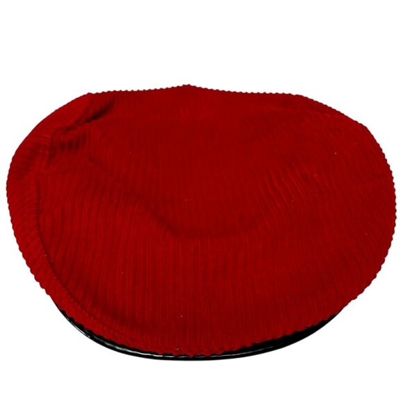 Vintage Cornell Caps Corduroy Hat Ivy League Red Newsboy 7 1/8 Rare Find! - Picture 5 of 15